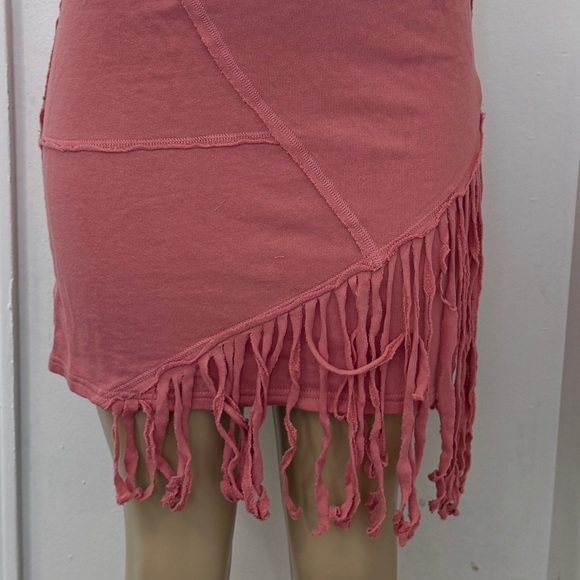 Dresses & Skirts - Brand New! Pink fringe skirt